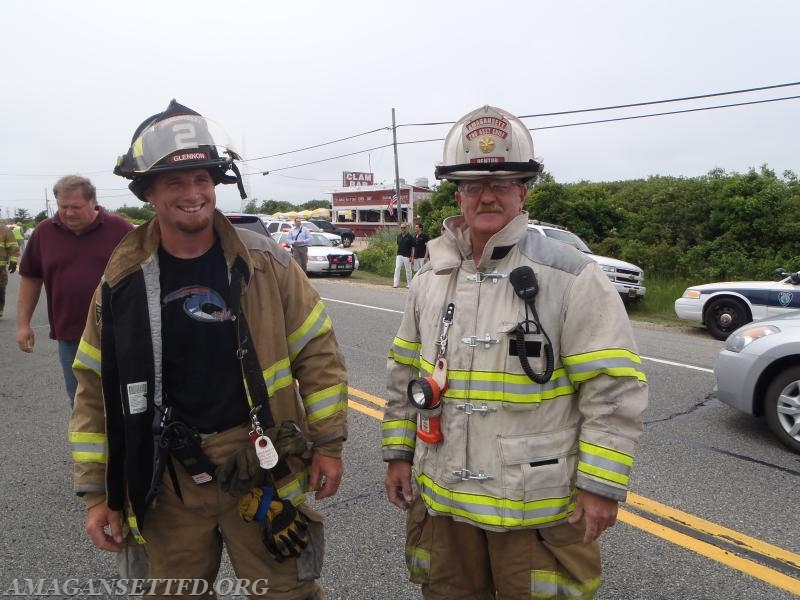 John Glennon, 2nd assistant Chief Dwayne Denton..
Photo Credit PJ Cantwell