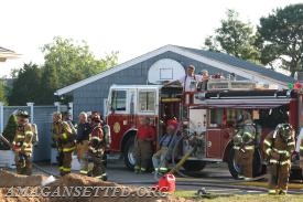 Drill - 07/17/08 - Live Burn on Abrahams Landing Rd