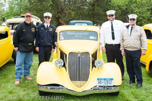 Car Show Chairman Steve Graboski, 2nd Assistant Chief Wayne Gauger, 1st Assistant Chief Allen Bennett Jr, Chief Dwayne Denton